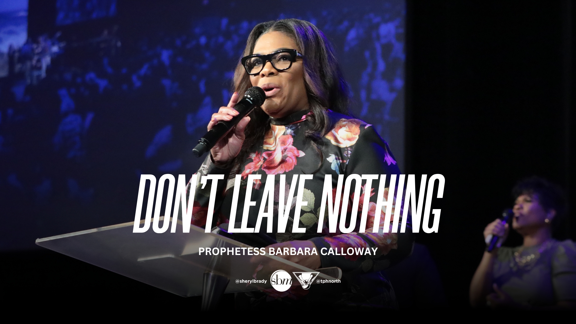 Latest sermon speaker featured image, typically Pastor Sheryl Brady or an associate Pastor of The Potter's House of North Dallas in Frisco, Texas